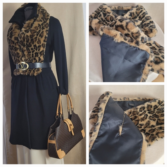 Leopard Scarf / faux fur - Picture 6 of 7